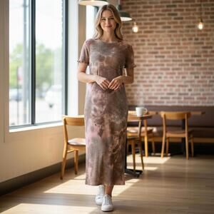 BP. Tie-Dye Ribbed Dress Size L